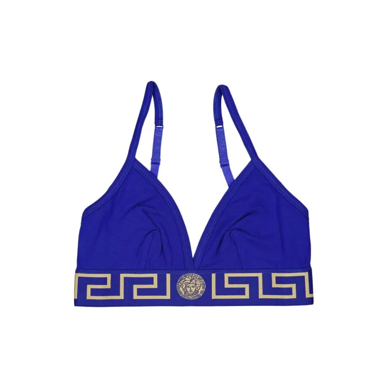VERSACE Greca Border Bralette 'Bluette'-0