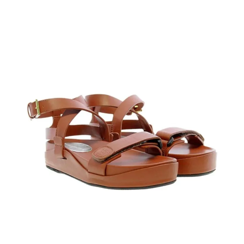 INES DE LA FRESSANGE One Strap Sandals Women's Brown-2