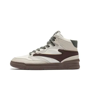 Erke No Pair 3.0 Anti Slip Wear Resistant High Top Skateboard Shoes Men's White Umber