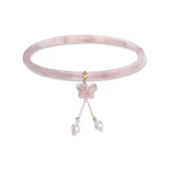 JOYDINNY Colored Glaze Bangles Women's