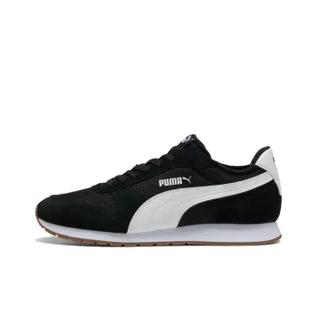 PUMA Anti Slip Wear Resistant Low Top Marathon Running Shoes Men's Black White