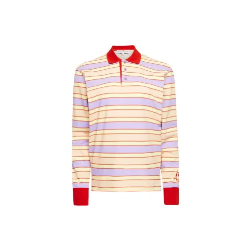JW Anderson Contrast Trim Striped Polo Top