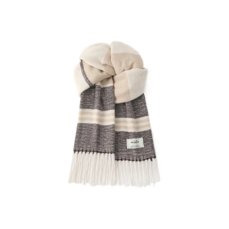 FREE RABBITⅡ Korean Style Fashion Elegance Versatile Warm Fringe Shawl Scarf Unisex-4