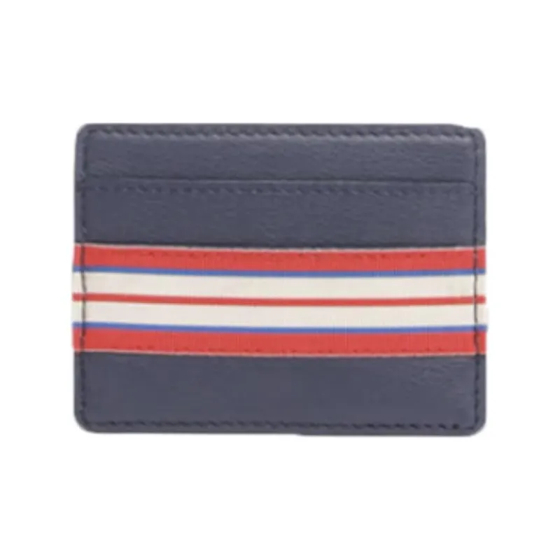 INES DE LA FRESSANGE Calfskin Card Holder Women's Marine Blue-0