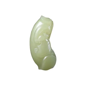 Renyu Jewelry Hetian Jade Pendants Yellow Jade Unisex