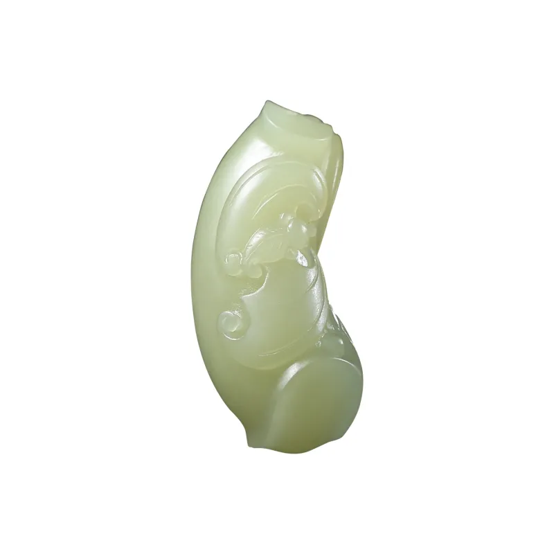 Renyu Jewelry Hetian Jade Pendants Yellow Jade Unisex-0