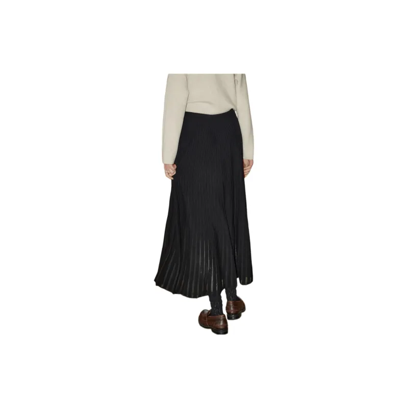 KUHNMARVIN Knit Long Skirts Women's Black-1