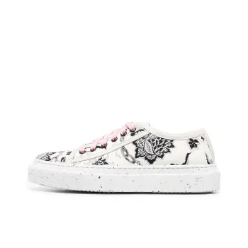 ETRO Low-Top Stylish Skateboarding Shoes Women's White Black