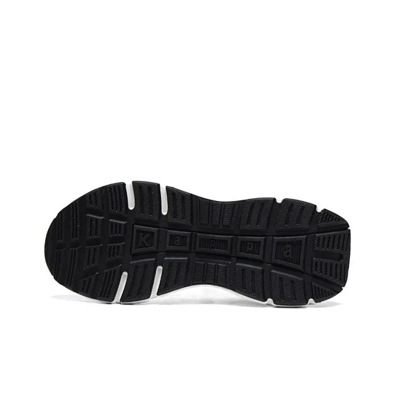 Kappa Anti Slip Wear Resistant Low Top Chunky Sneakers Unisex White Gray-6