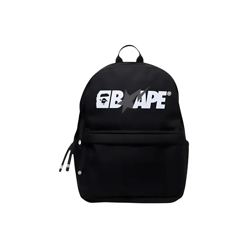 A BATHING APE Polyester Backpack Unisex Black-0