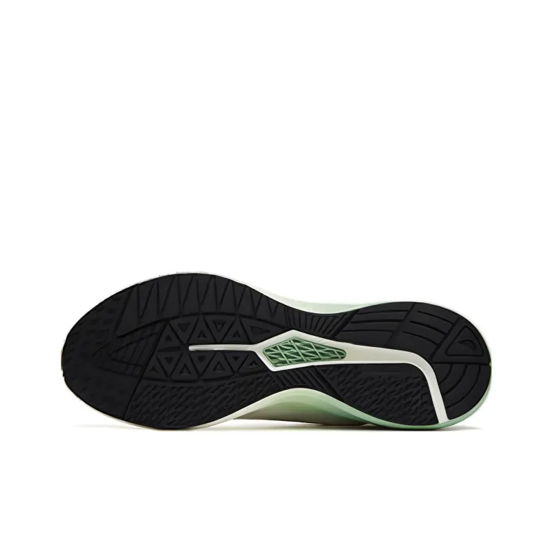Anta Road Run Cushioning Anti Slip And Wear Resistant Low Top Running Shoes Men's White Gouache Green-4
