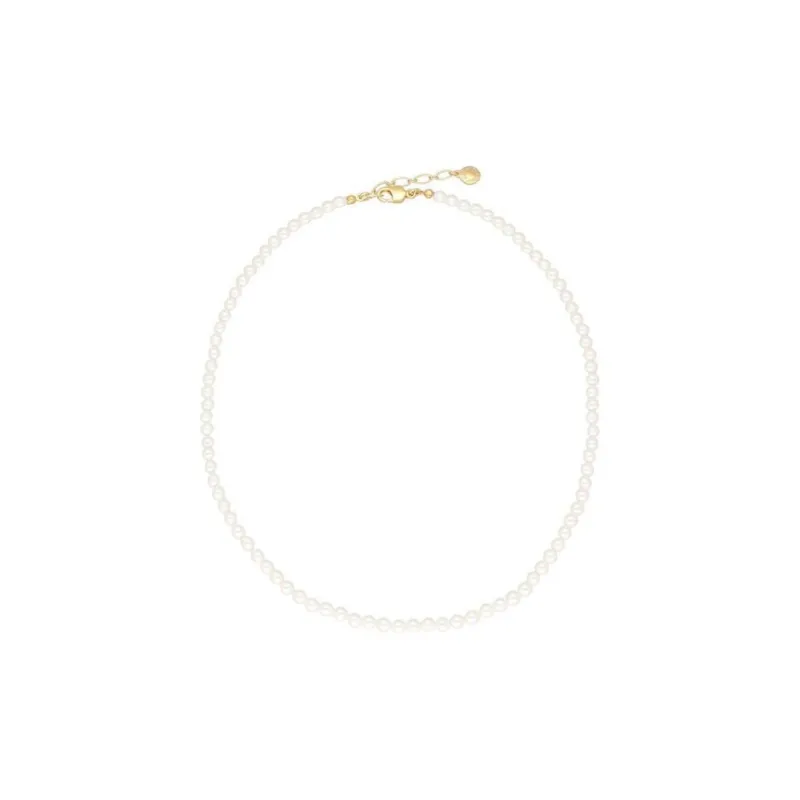 Rita Monica Brass Necklaces Women's White-0