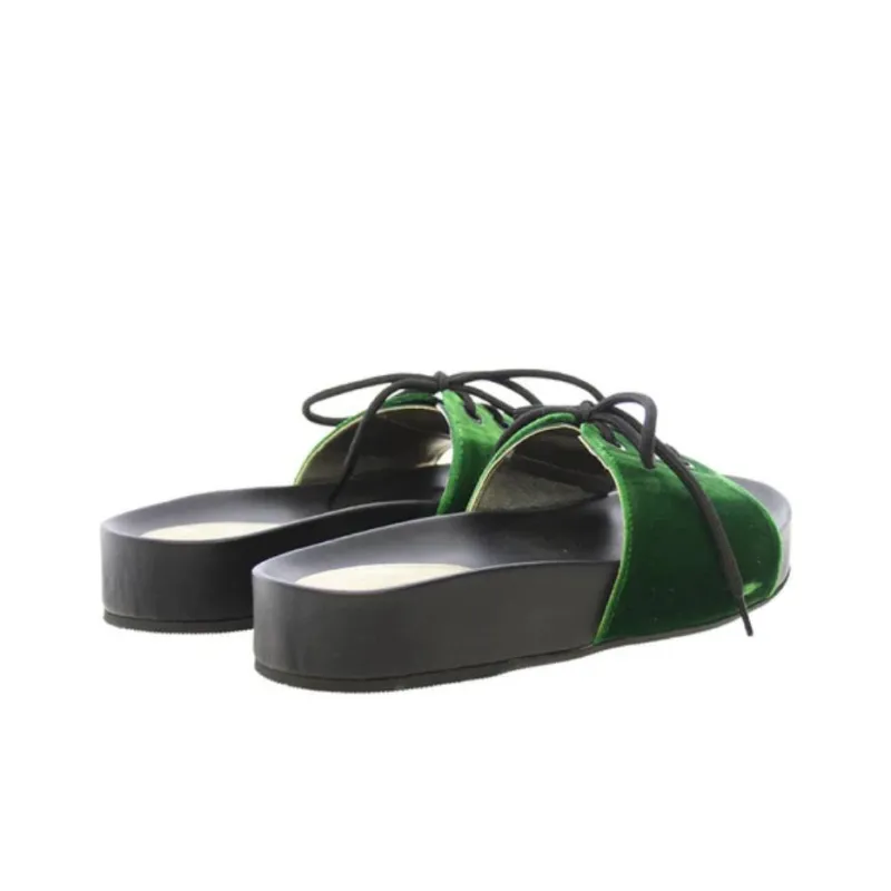 INES DE LA FRESSANGE Slide Slippers Women's Green-3