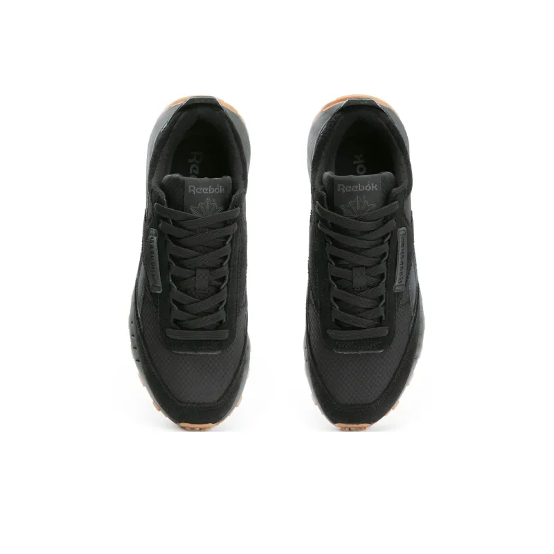 Reebok CL LEGACY W+ Anti Slip And Wear Resistant Height Increasing Low Top Running Shoes Unisex Black Warrior-3