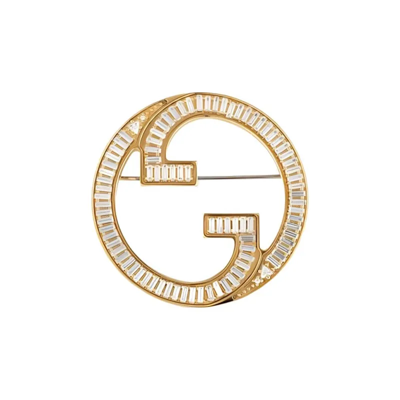 GUCCI Metal Brooches Unisex Gold-0