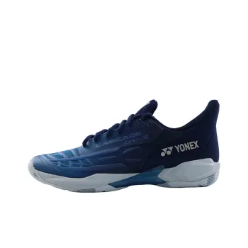 YONEX Cushioning Anti Slip And Wear Resistant Coverage Low Top Badminton Shoes Men's Transparent Blue