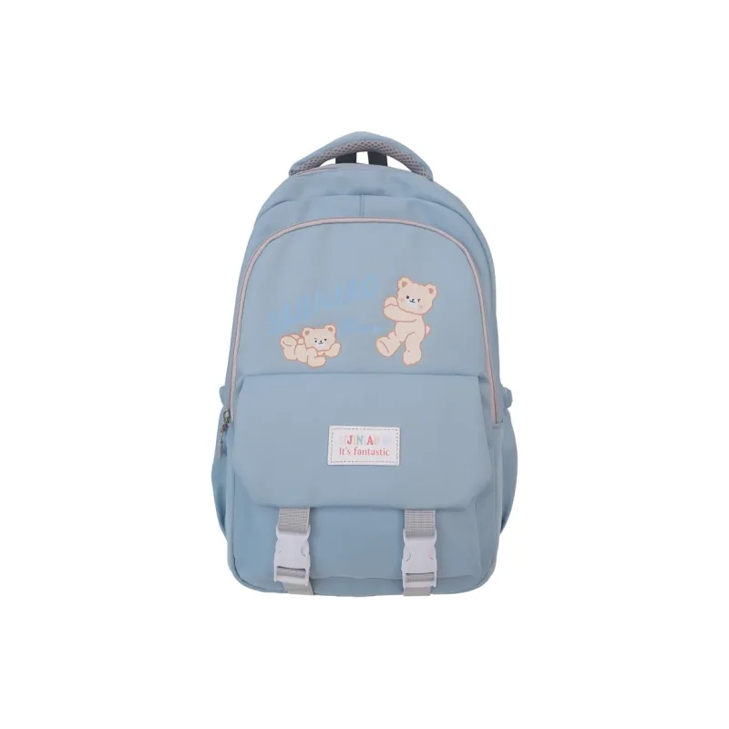 LUVISTRUE Nylon Backpack Regular Unisex Black Purple/Pink Blue/Gray-14