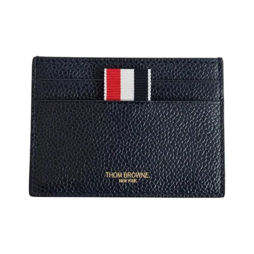 THOM BROWNE· Calfskin Card Holder Men's Dark Blue