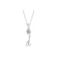 Plain Chain+Pendant+Crystal+Letter D