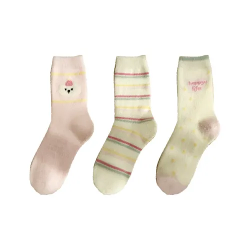 Moremoli Mid Calf Socks Women's 3 Pack