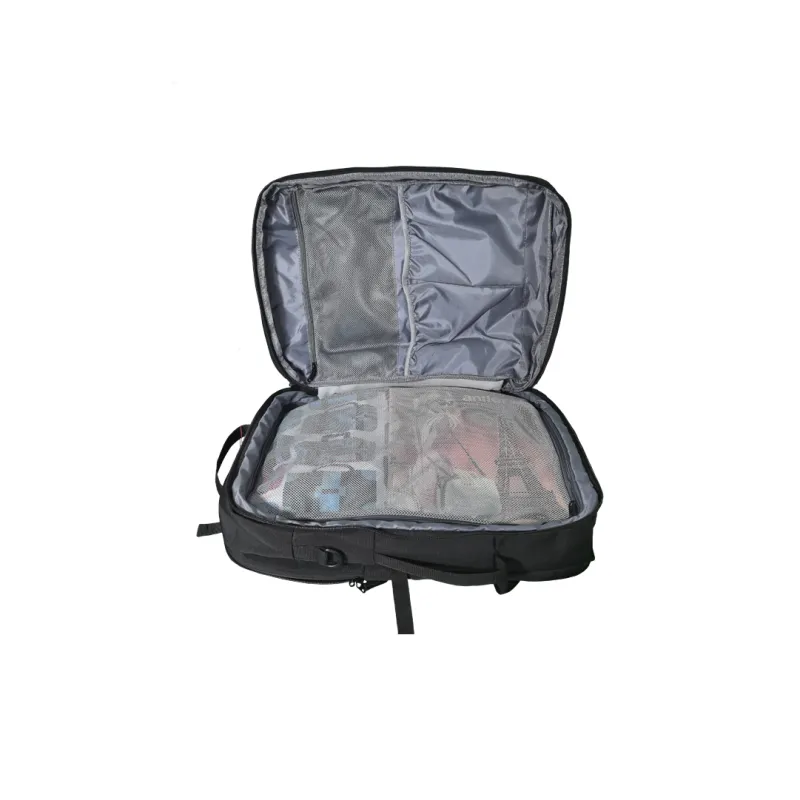 ANTLER Fabric Backpack Large Size Men's Black-3