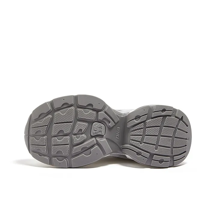 CAMEL Chunky Sneakers Women's Mid Top Gray/Silver, Beige/Gray, Gunmetal Black-5