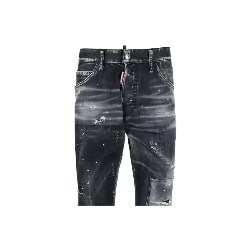 DSQUARED2 Low rise Distressed Skinny Jeans-4