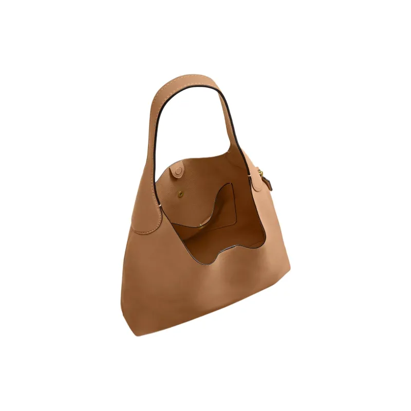 COACH Brooklyn Natural Grain Leather Hobo Bag, Handbag, Shoulder Bag Tubas Women's Honey-3