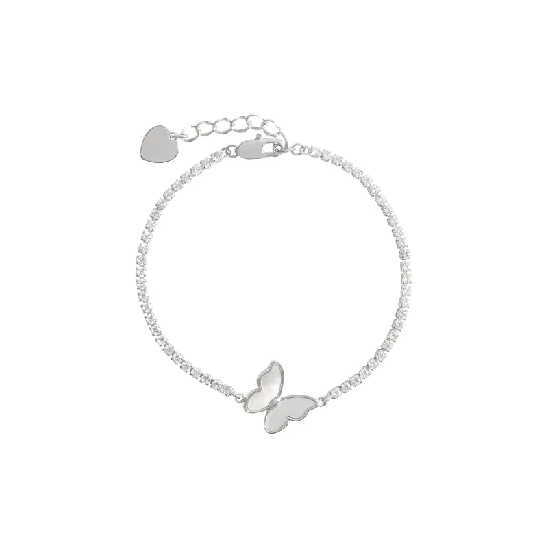 KEYS VIA Copper Alloy Colorful Shell Synthetic Cubic Zirconia Bracelets Women's-0