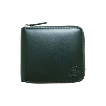 BEVERLY HILLS POLO CLUB Cow Leather Wallet Men's Green