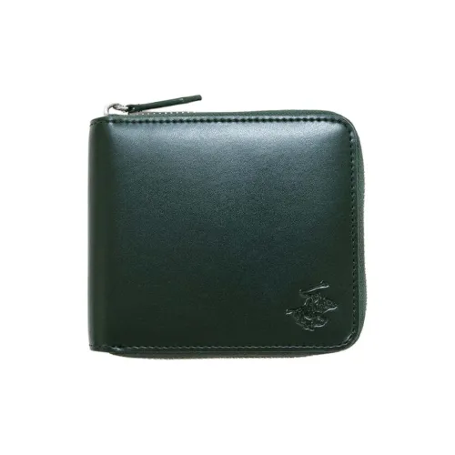 BEVERLY HILLS POLO CLUB Cow Leather Wallet Men's Green
