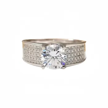 Stone On The Line S925 Silver Rings Men's