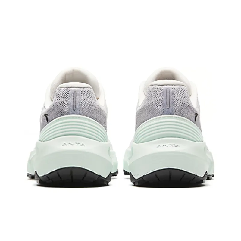 Anta Cushioning Breathable Low Top Running Shoes Women's Papyrus Gray-3