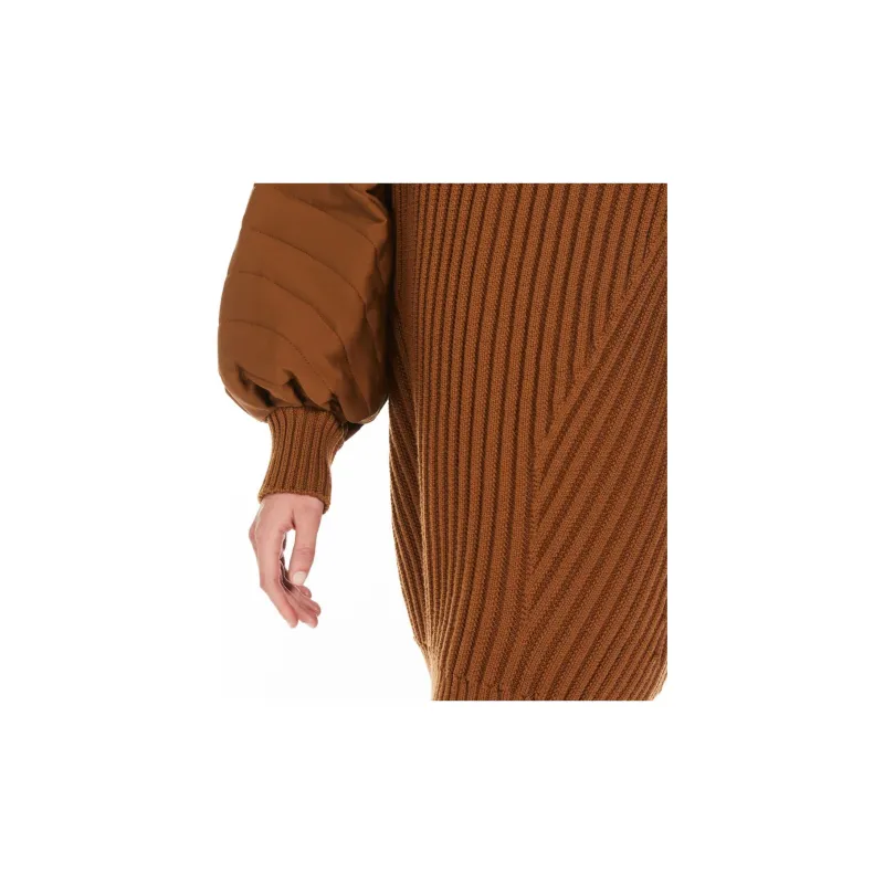 MaxMara Ottuso Long-Sleeved Dresses Women's Dark Brown-4