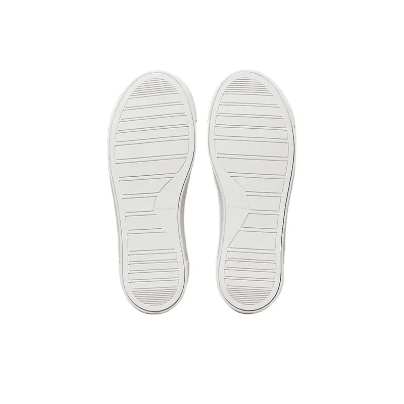 CALVIN KLEIN Low Top Skateboard Shoes Women's White-5