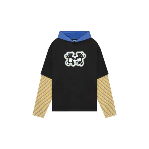 WE11DONE Teddy Twins Layered Hoodie