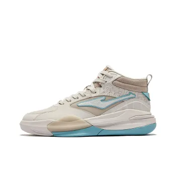 Erke Tang Palace Night Garden 3V2 Slip Resistant Coverage High Top Skateboard Shoes Men's Beige Blue