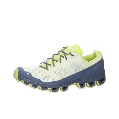 On Cloudventure Anti Slip Wear Resistant Low Top Casual Running Shoes Men's Gray Yellow