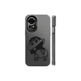 Transparent Black-Black with Shin-Chan Pointing at Butt