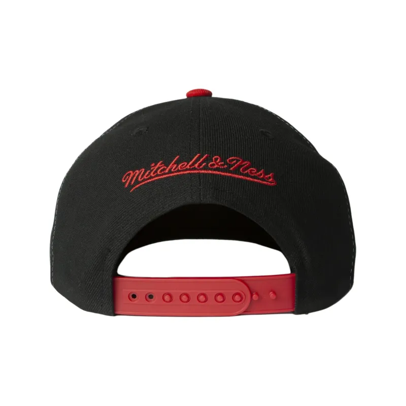 Mitchell & Ness Polyester Baseball Caps Men's Red/Black-3
