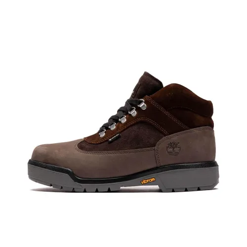 Timberland Field Boots Abrasion Resistant Slip Resistant Ankle Length Outdoor Boots Men's Dark Brown