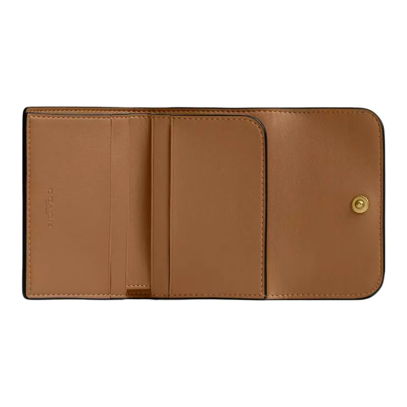 COACH Calfskin Wallet Mini Women's Honey Brown-2