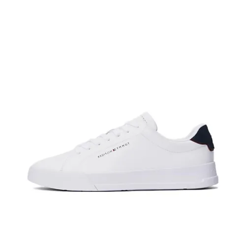 Tommy Hilfiger Trainers Wear Resistant Low Top Skateboard Shoes Men's White