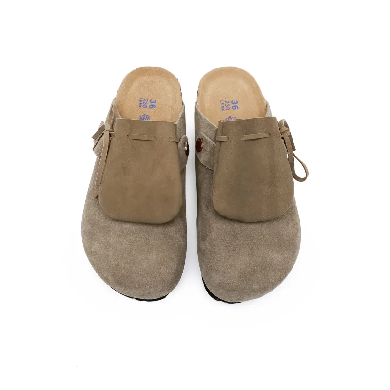 EBLIS HUNGI Cork Sole Slip-Resistant Abrasion-Resistant Wrap-toe Slippers Unisex-17