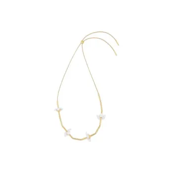 LOEWE Sterling Silver, Enamel, Gold Plated, Cotton Necklaces Women's Gold