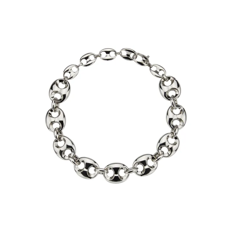 GUCCI Palladium Plated Metal Necklaces Men's Silver-2