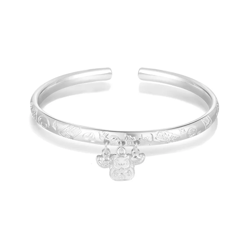 Zeroline S999 Fine Silver Bangles Women's-0