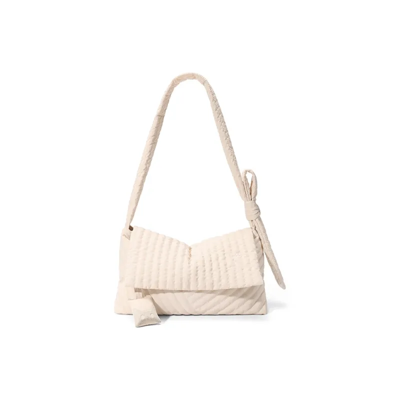 NOXXON Nylon Shoulder Bag Regular Women's Pink Apricot/Obsidian Black/Caramel-0