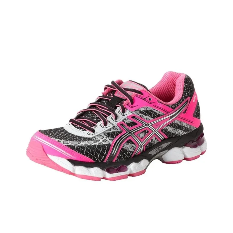 Asics Gel Cumulus 15 Anti Slip Wear Resistant Low Top Running Shoes Women's Black Pink-2