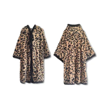 XIAFENYAN Pajama Robe Women's Brown